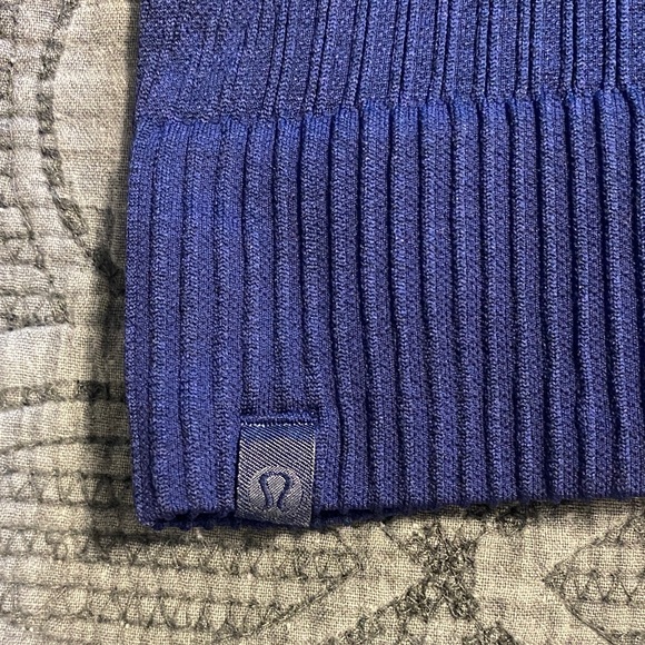 Lululemon Athletica Blue Ribbed Long Sleeve Top - Like New - Picture 5 of 6